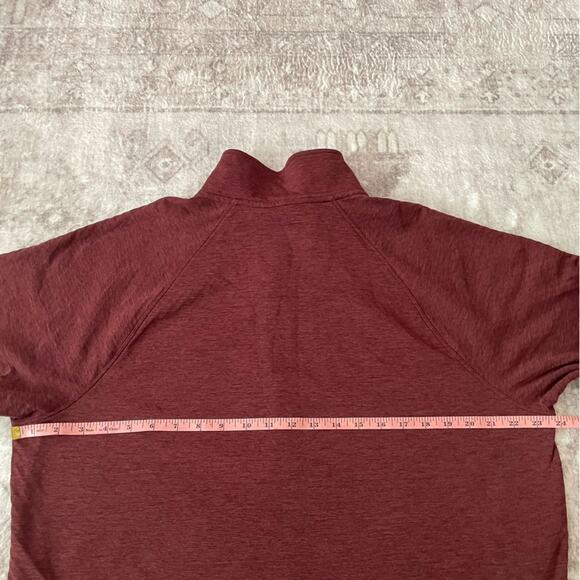 L.L. Bean Half Zip Pullover Men’s Size Large Burgundy Fall - Picture 7 of 9